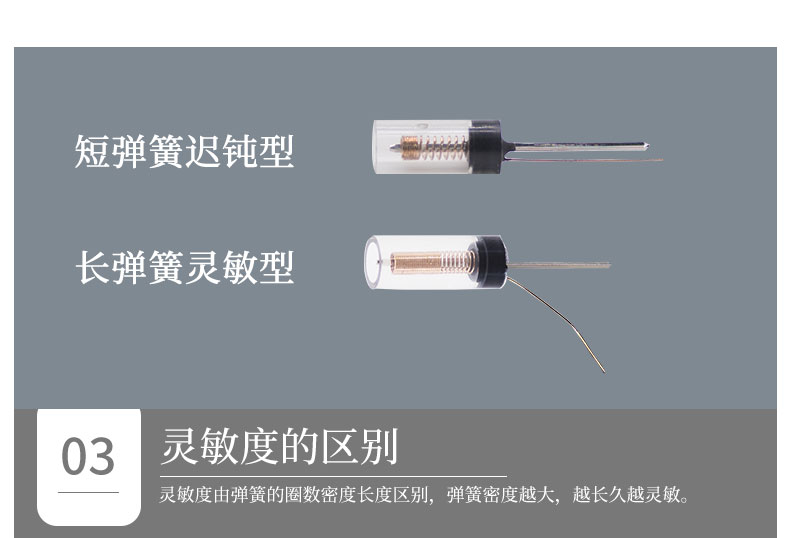 如何区分迟钝型和灵敏型的震动开关