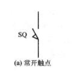 行程开关符号常开触点