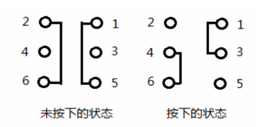 六脚开关如何接线图